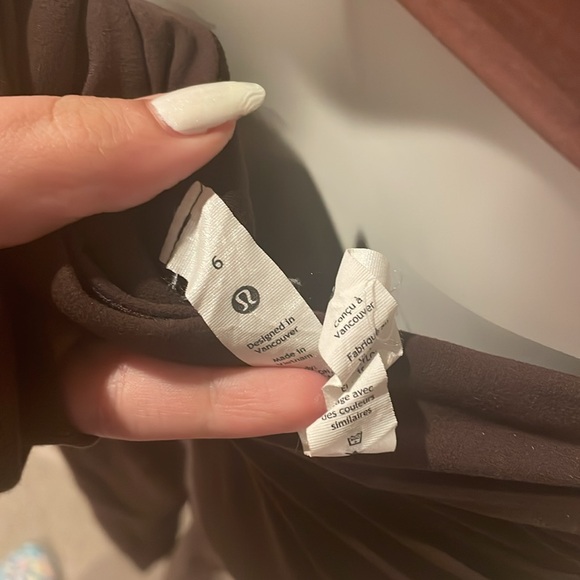 Lululemon Wide Leg Espresso Pants - Picture 3 of 3